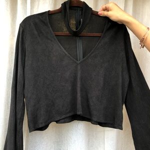 Ellison Rd. Flare Black Long Sleep with Choker